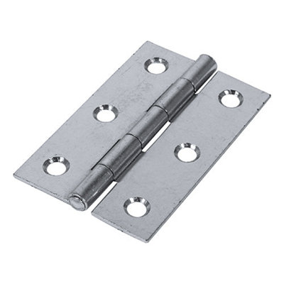 TIMCO Butt Hinges Fixed Pin (1838) Steel Silver - 75 x 50