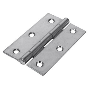 TIMCO Butt Hinges Fixed Pin (1838) Steel Silver - 90 x 60 (2pcs)