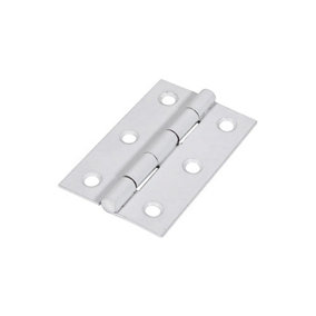 TIMCO Butt Hinges Fixed Pin (1838) Steel White - 75 x 50