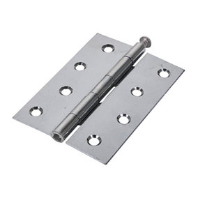 TIMCO Butt Hinges Loose Pin (1840) Steel Polished Chrome - 100 x 71 (2pcs)