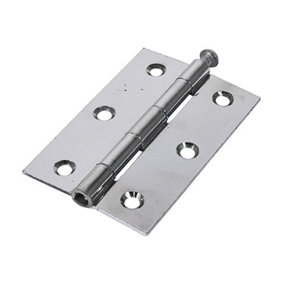 TIMCO Butt Hinges Loose Pin (1840) Steel Polished Chrome - 90 x 60 (2pcs)