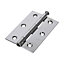 TIMCO Butt Hinges Loose Pin (1840) Steel Polished Chrome - 90 x 60