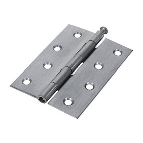 TIMCO Butt Hinges Loose Pin (1840) Steel Satin Chrome - 100 x 71