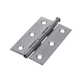 TIMCO Butt Hinges Loose Pin (1840) Steel Satin Chrome - 75 x 50