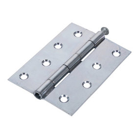 TIMCO Butt Hinges Loose Pin (1840) Steel Silver - 100 x 71 (2pcs)
