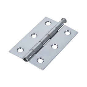 TIMCO Butt Hinges Loose Pin (1840) Steel Silver - 75 x 50 (2pcs)