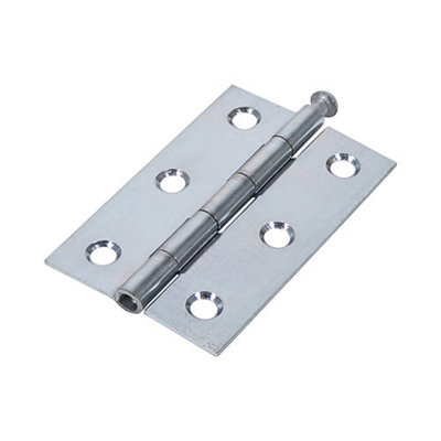 TIMCO Butt Hinges Loose Pin (1840) Steel Silver - 75 x 50