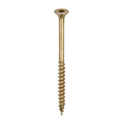 TIMCO C2 Clamp-Fix Multi-Purpose Premium Countersunk Gold Woodscrews - 5.0 x 75 (200pcs)