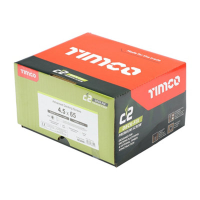 TIMCO C2 Deck-Fix Premium Countersunk Green Decking Screws - 4.5 x 65 (1000pcs)