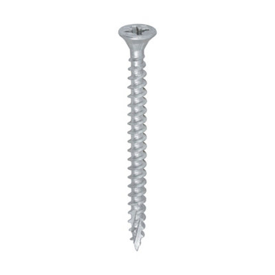 TIMCO C2 Exterior Multi-Purpose Premium Countersunk Silver Woodscrews - 4.0 x 50 (300pcs)