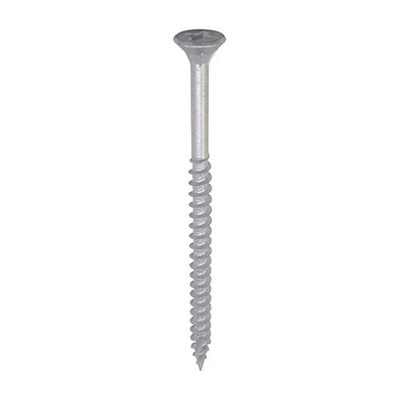 TIMCO C2 Exterior Multi-Purpose Premium Countersunk Silver Woodscrews - 6.0 x 100 (60pcs)