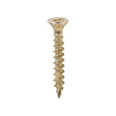 TIMCO C2 Strong-Fix Multi-Purpose Premium Countersunk Gold Woodscrews - 3.5 x 25 (200pcs)