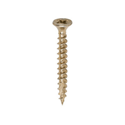 TIMCO C2 Strong-Fix Multi-Purpose Premium Countersunk Gold Woodscrews - 3.5 x 30 (200pcs)