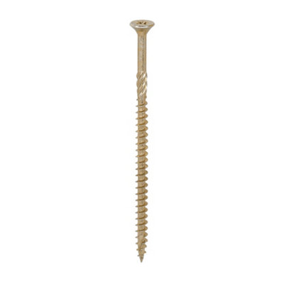 TIMCO C2 Strong-Fix Multi-Purpose Premium Countersunk Gold Woodscrews - 5.0 x 100 (100pcs)