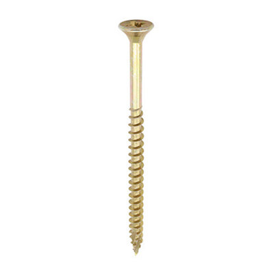 TIMCO C2 Strong-Fix Multi-Purpose Premium Countersunk Gold Woodscrews - 5.0 x 120 (100pcs)