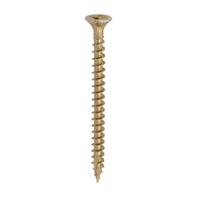 TIMCO C2 Strong-Fix Multi-Purpose Premium Countersunk Gold Woodscrews - 6.0 x 80 (200pcs)