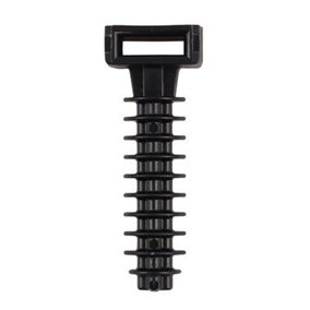 Timco - Cable Tie Plugs - Black (Size 8.0 x 40 - 100 Pieces)