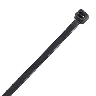 Timco - Cable Ties - Black (Size 3.6 x 200 - 100 Pieces)