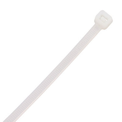 Timco - Cable Ties - Natural (Size 2.5 x 100 - 100 Pieces)