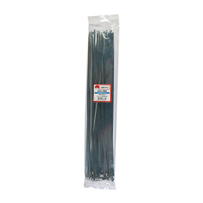 Timco - Cable Ties - Stainless Steel (Size 4.6 x 500 - 100 Pieces)