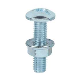 TIMCO Cable Tray Bolts & Flange Nuts Silver - M6 x 25