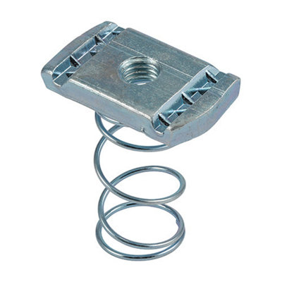TIMCO Channel Nuts Long Spring Silver - M8 Price Comparisons | Compare The Build