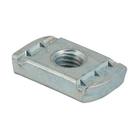 TIMCO Channel Nuts Without Spring Silver - M12