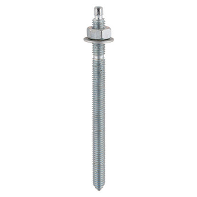 Timco - Chemical Anchor Studs - Zinc (Size M10 x 130 - 2 Pieces)