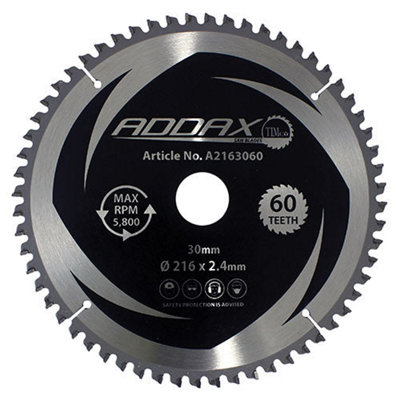 Timco - Circular Saw Blade (-5 Degree, Size 216 x 30 x 60T - 1 Each)