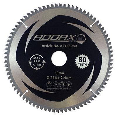 Timco - Circular Saw Blade (-5 Degree, Size 216 x 30 x 80T - 1 Each)