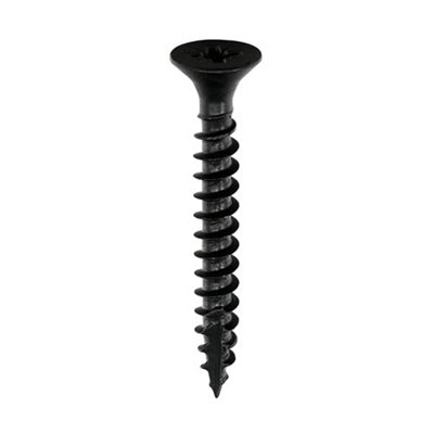 TIMCO Classic Multi-Purpose Countersunk Black Woodscrews - 5.0 x 40 (200pcs)