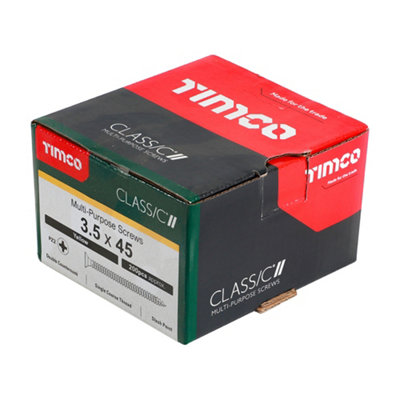 TIMCO Classic Multi-Purpose Countersunk Gold Woodscrews - 3.5 x 45