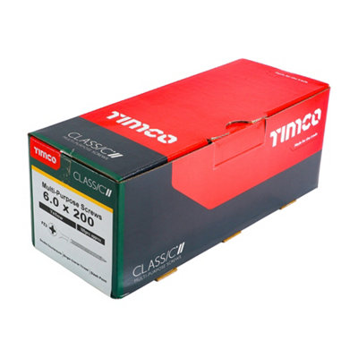 TIMCO Classic Multi-Purpose Countersunk Gold Woodscrews - 6.0 x 200 (100pcs)