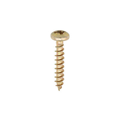 TIMCO Classic Multi-Purpose Pan Head Gold Woodscrews - 3.5 x 12 (200pcs)