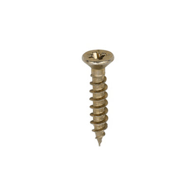 TIMCO Classic Multi-Purpose Reduced Head Countersunk Gold Piano Hinge Woodscrews - 3.0 x 16 (200pcs)