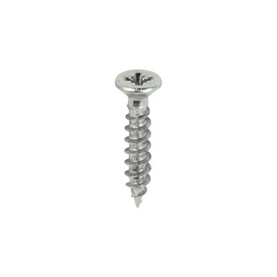 TIMCO Classic Multi-Purpose Reduced Head Countersunk Nickel Piano Hinge Woodscrews - 3.0 x 16 (200pcs)