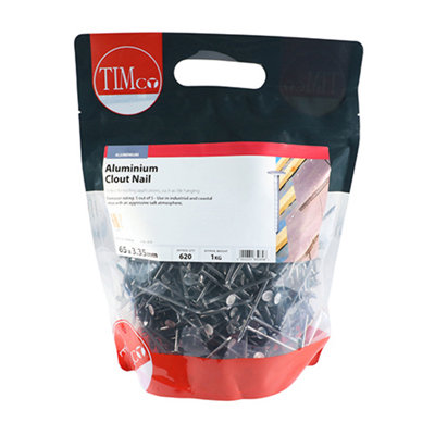 TIMCO Clout Nails Aluminium - 65 x 3.35 (1kg)