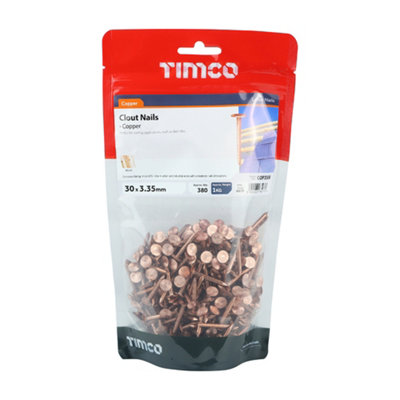 TIMCO Clout Nails Copper - 30 x 3.35