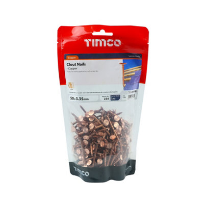 TIMCO Clout Nails Copper - 50 x 3.35