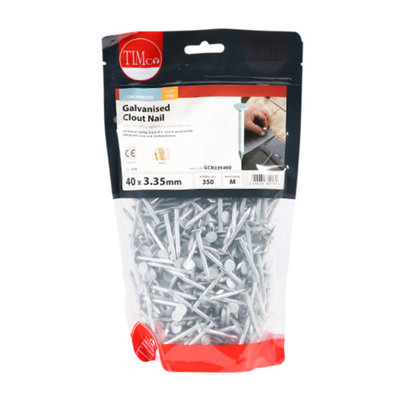 TIMCO Clout Nails Galvanised - 40 x 3.35