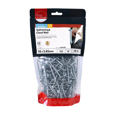 TIMCO Clout Nails Galvanised - 50 x 2.65