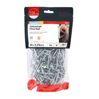 TIMCO Clout Nails Galvanised - 50 x 3.35