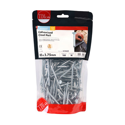 TIMCO Clout Nails Galvanised - 65 x 3.75 (1kg)