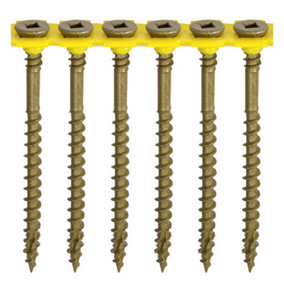 TIMCO Collated C2 Deck-Fix Premium Countersunk Green Decking Screws - 4.5 x 65