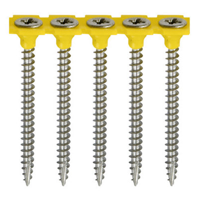 TIMCO Collated Classic Multi-Purpose Countersunk A2 Stainless Steel Woodcrews - 4.0 x 40 (1000pcs)