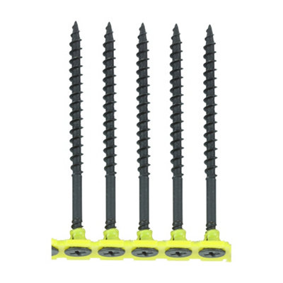 TIMCO Collated Drywall Coarse Thread Bugle Head Black Screws - 4.2 x 75