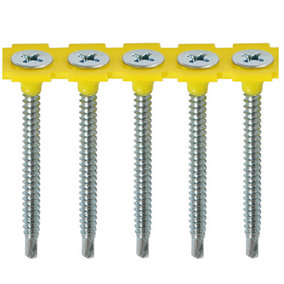 TIMCO Collated Drywall Self-Drilling Bugle Head Silver Screws - 3.5 x 35