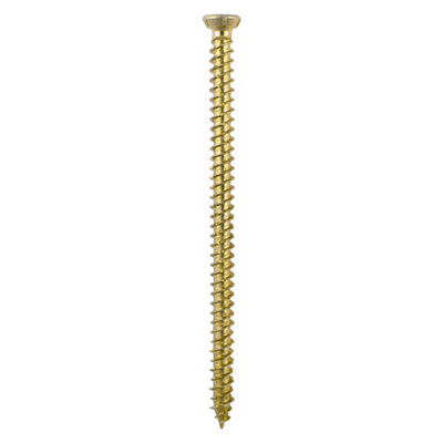 Timco - Concrete Screws - TX - Flat Countersunk - Yellow (Size 7.5 x 100 - 55 Pieces)