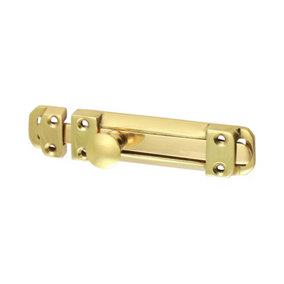 TIMCO Contract Flat Section Bolt Polished Brass - 110 x 25mm