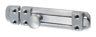 TIMCO Contract Flat Section Bolt Satin Chrome - 110 x 25mm